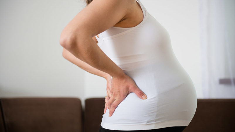 النزول خلال فترة الحمل