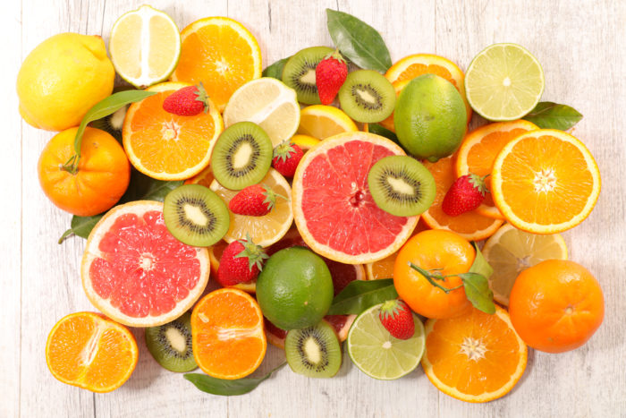 الفاكهة لحمض المعدة