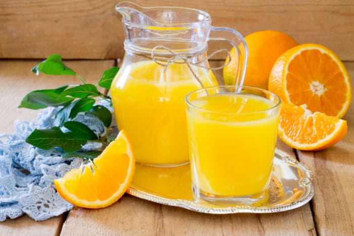 اختيار عصير البرتقال صحي