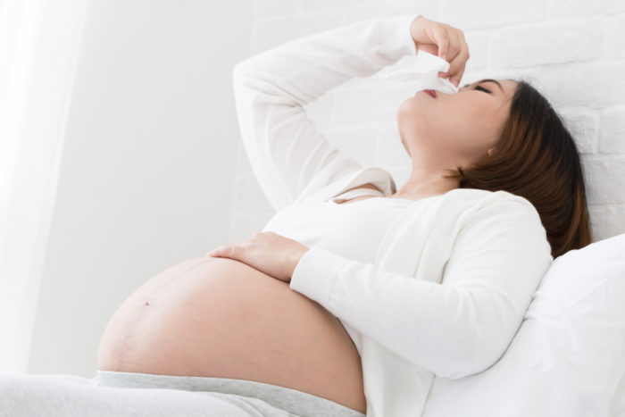 التهاب الجيوب الأنفية في النساء الحوامل